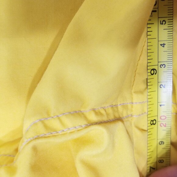 Vintage Ungava Beach Patrol Yellow Cotton Blend Swim Trunks Retro Shorts Small - Picture 7 of 12